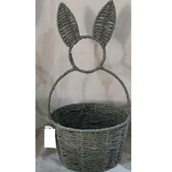 корзина с ушками серая